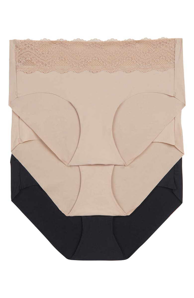 b.tempt'd by Wacoal b.bare Assorted 3-Pack Hipster Panties, Main, color, Night/ 2 Au Nat