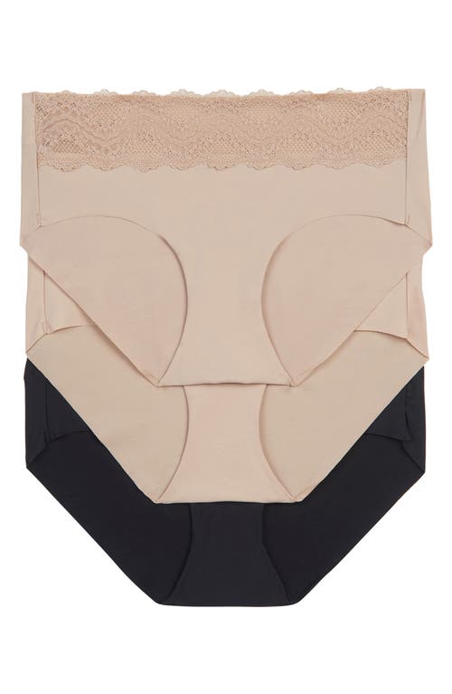 b.tempt'D by Wacoal b.bare Assorted 3-Pack Hipster Panties in Night/2 Au Nat  product