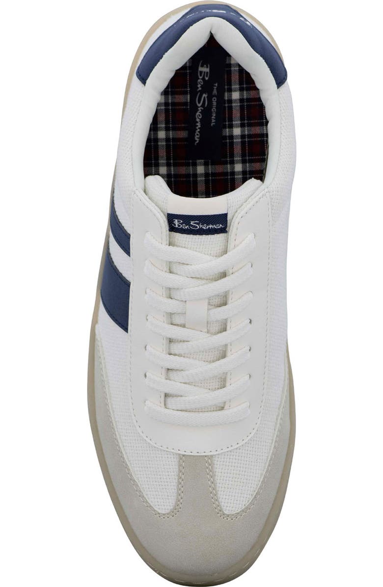 Ben Sherman Glasgow Crafted Sneaker, Alternate, color, White/ Navy/ Gum