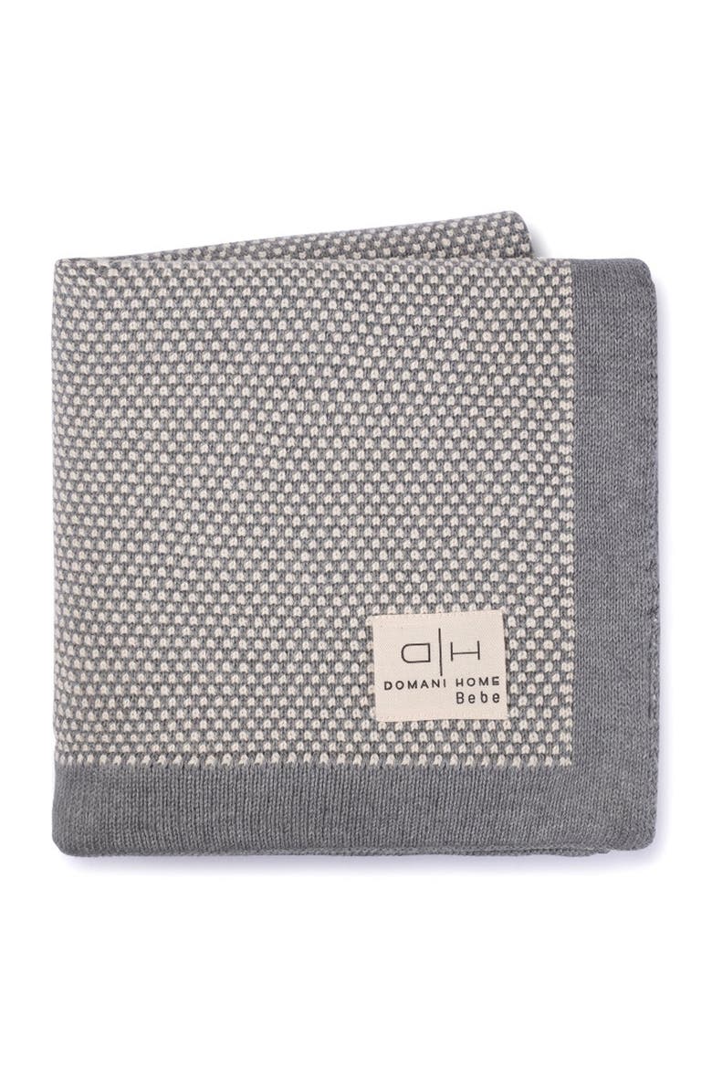 Stipple Baby Blanket, Main, color, GRAY