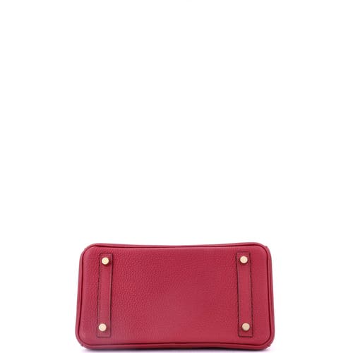 Pre-owned Hermes Hermes Birkin Handbag Red Togo With Gold Hardware 25 In Red