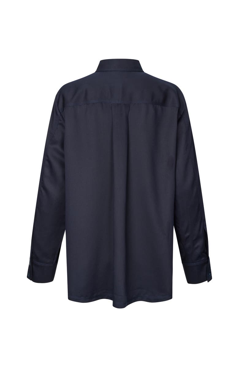 Masai Copenhagen MaItaliane Oversized Shirt, Alternate, color, Navy Blazer