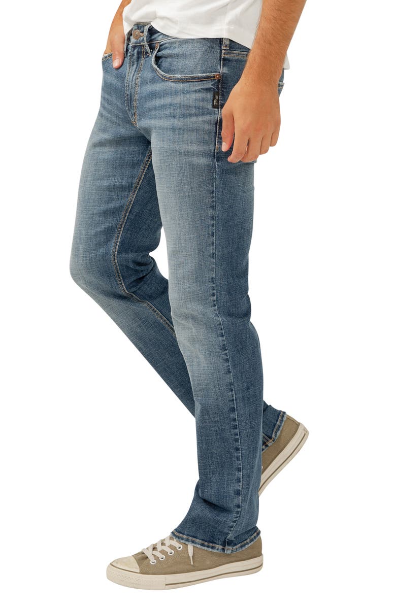 Silver Jeans Co. Allan Slim Straight Leg Stretch Jeans, Alternate, color,