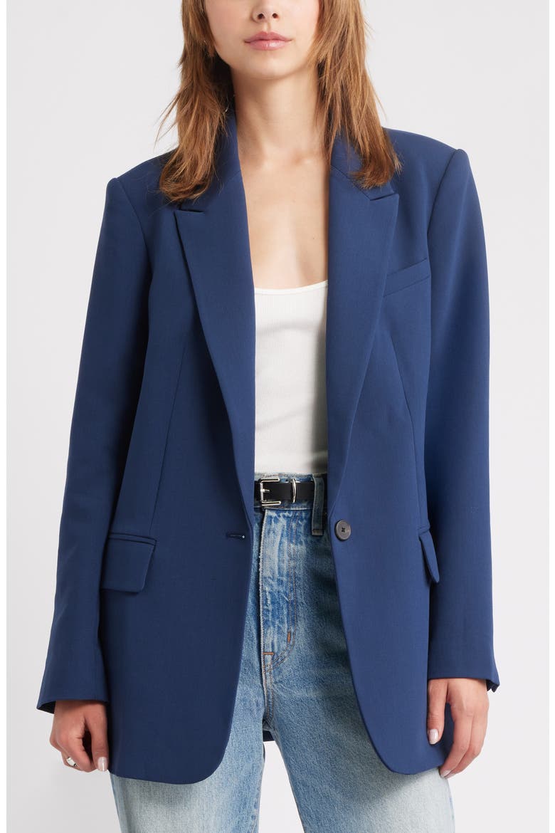 The Icon Relaxed Blazer, Main, color, NAVY IRIS