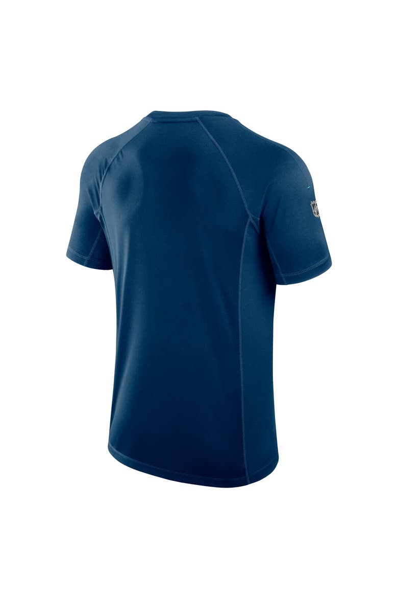 Men's Fanatics Deep Sea Blue Seattle Kraken Authentic Pro Rink Tech T-Shirt, Alternate, color, Navy