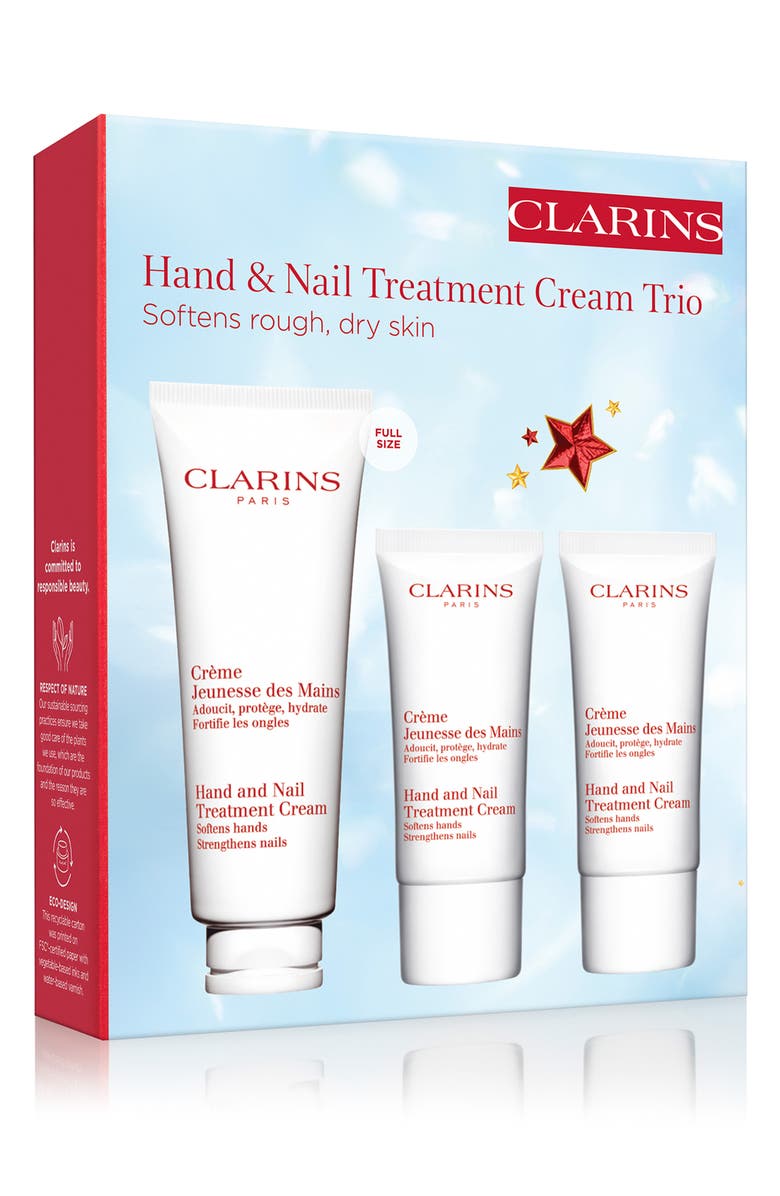 Clarins Hand & Nail Treatment Cream Trio $52 Value, Alternate, color, 