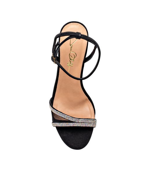 Joan Oloff Shoes Fame Ankle Strap Sandal Heel In Black