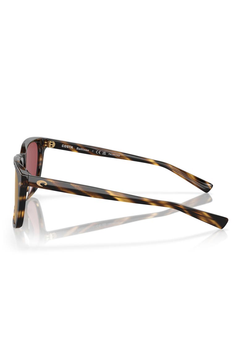 Sullivan 53mm Mirrored Square Sunglasses, Alternate, color, TORTOISE/ GOLD MIRROR