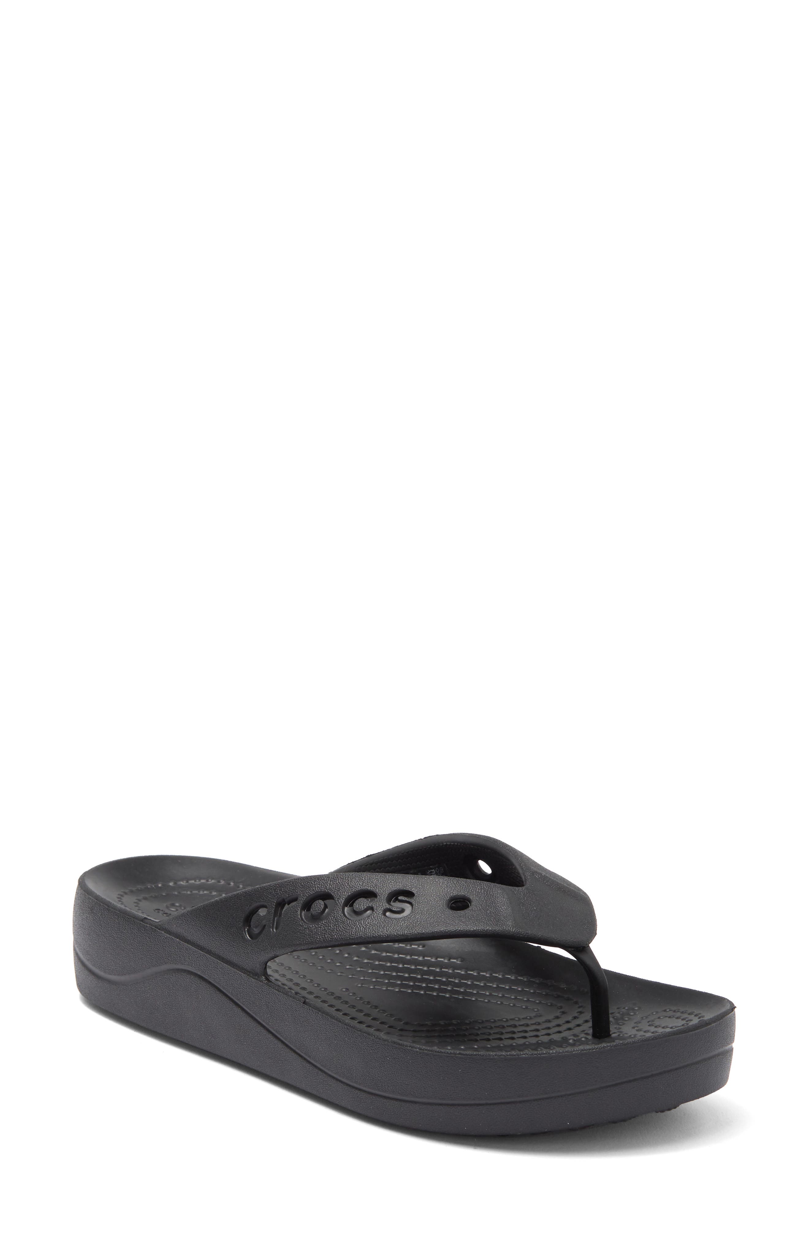 CROCS Baya Platform Sandal, Main, color, Black