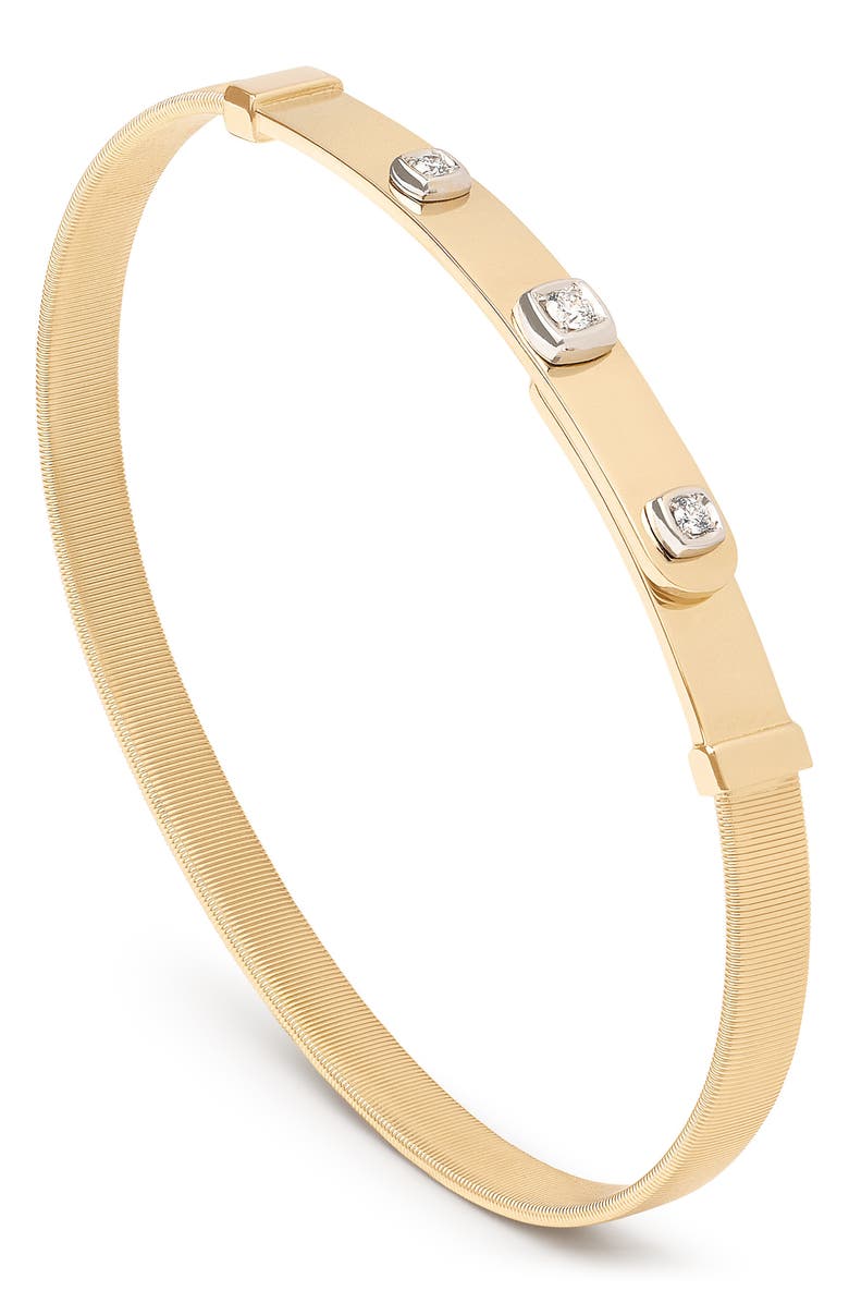 Marco Bicego Masai Diamond Station Bracelet, Main, color, Yellow Gold