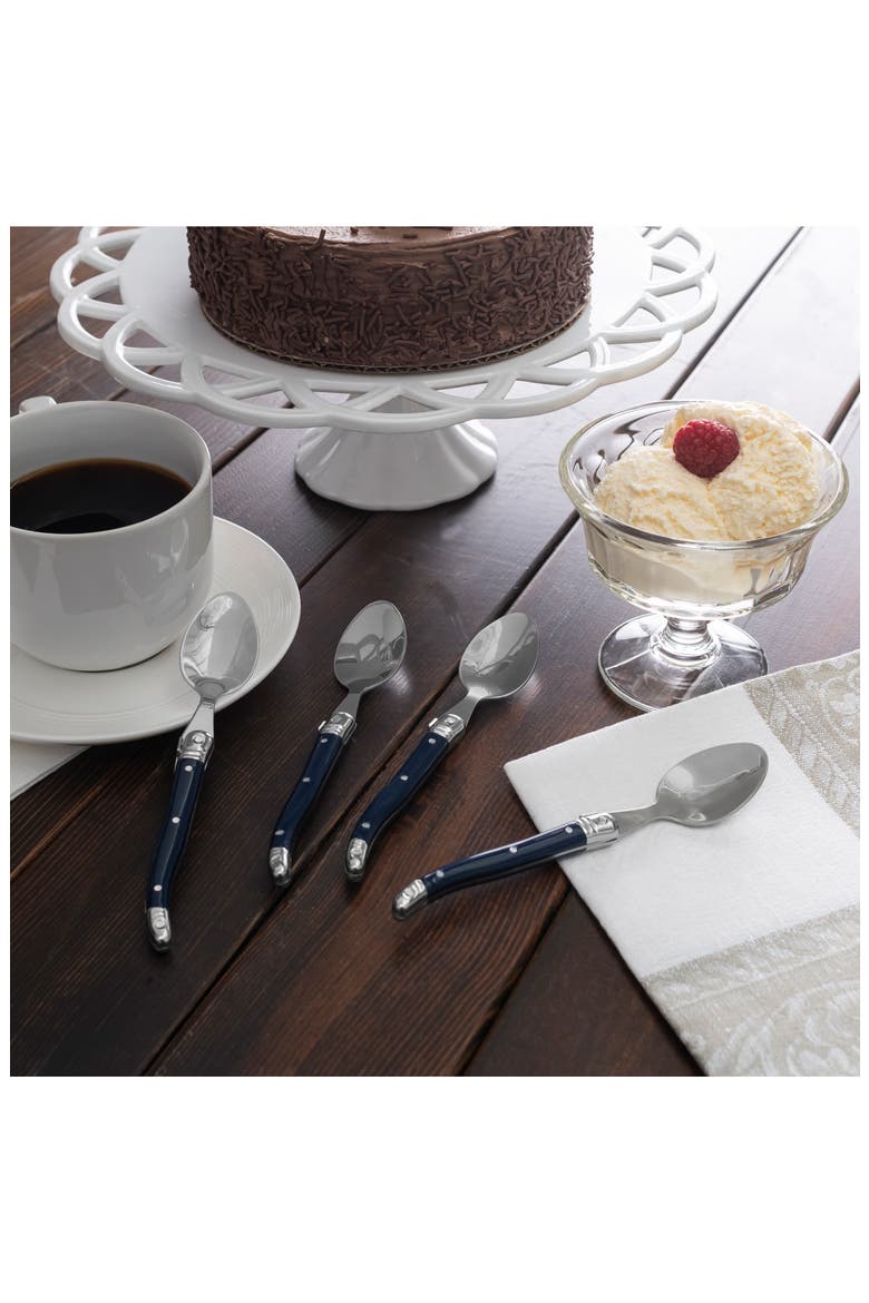 4-Piece Coffee Spoon Set, Alternate, color, NAVY