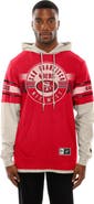 New Era Men's New Era Scarlet San Francisco 49ers Twofer Layered Long Sleeve Hoodie T-Shirt