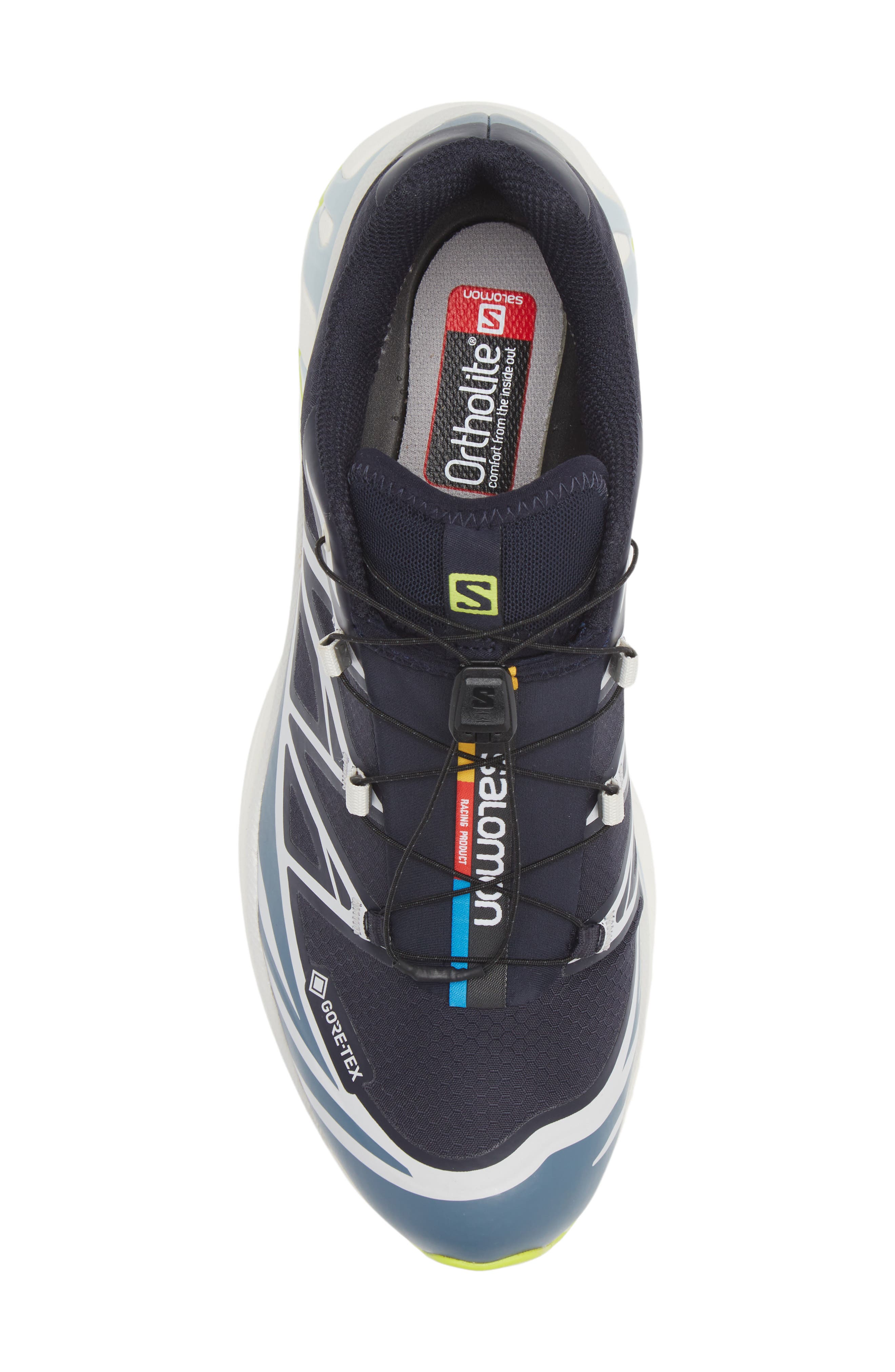Gender Inclusive XT-6 Gore–Tex® Waterproof Sneaker, Alternate, color, NIGHT SKY/ CHINA BLUE/ LIME