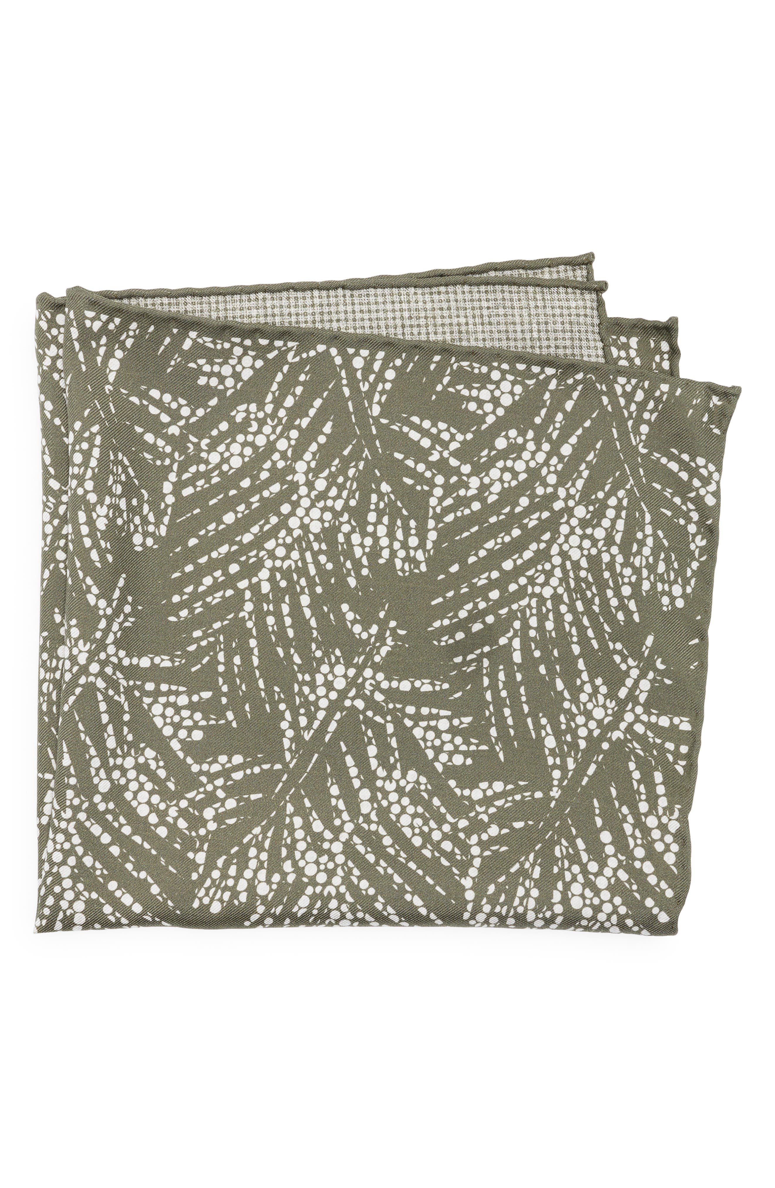 BOSS Print Silk Pocket Square