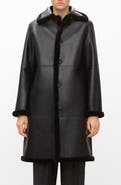 Theory Genuine Shearling Trench Coat