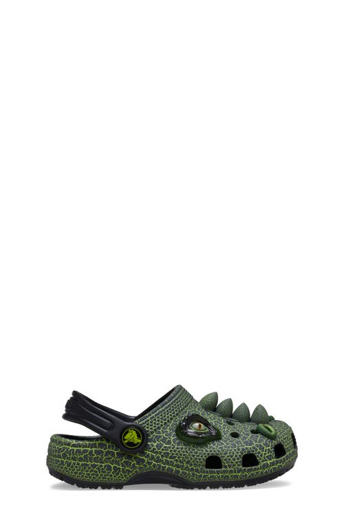 Crocs Kids' Classic Iam Scary Dino Clog In Green