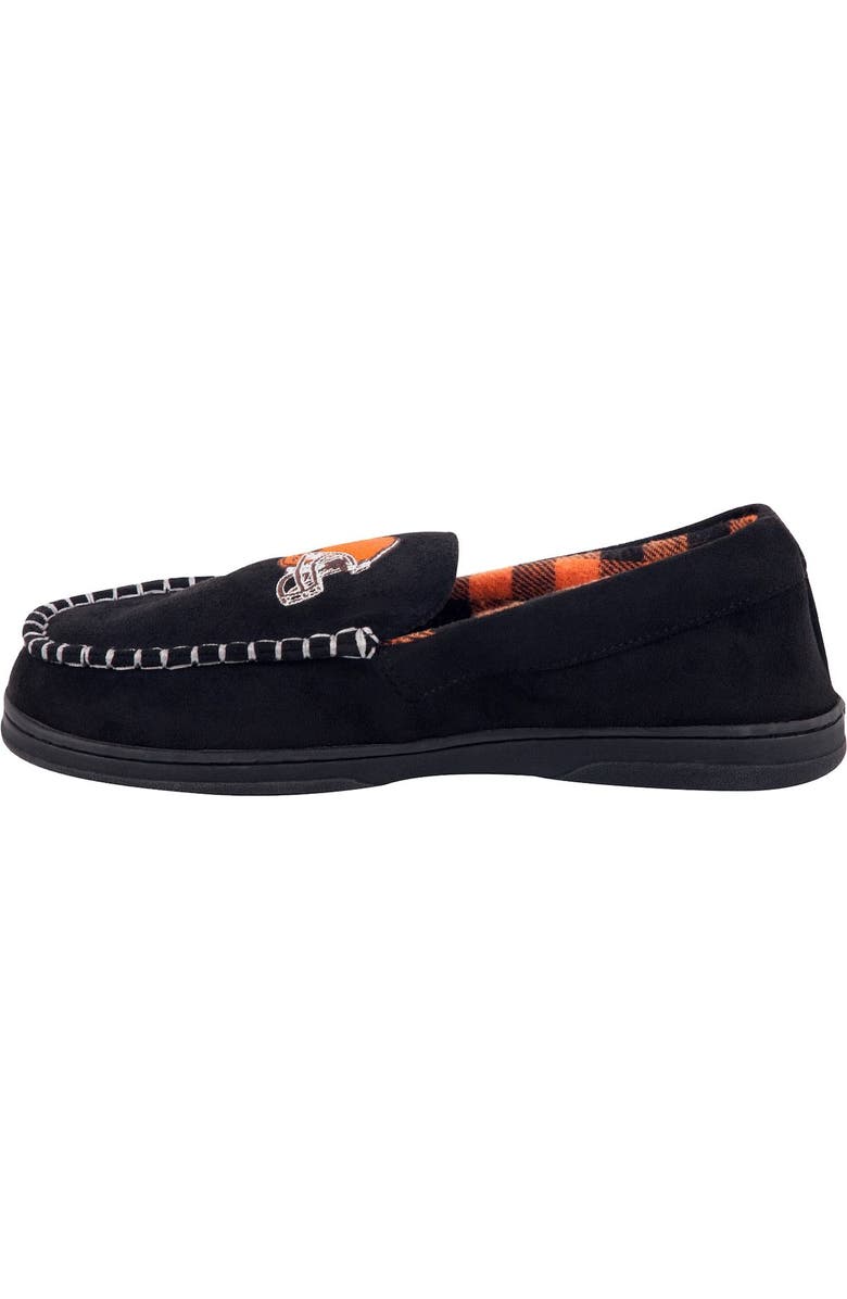 FOCO Men's FOCO Cleveland Browns Team Logo Flannel Moccasin Slippers, Alternate, color,
