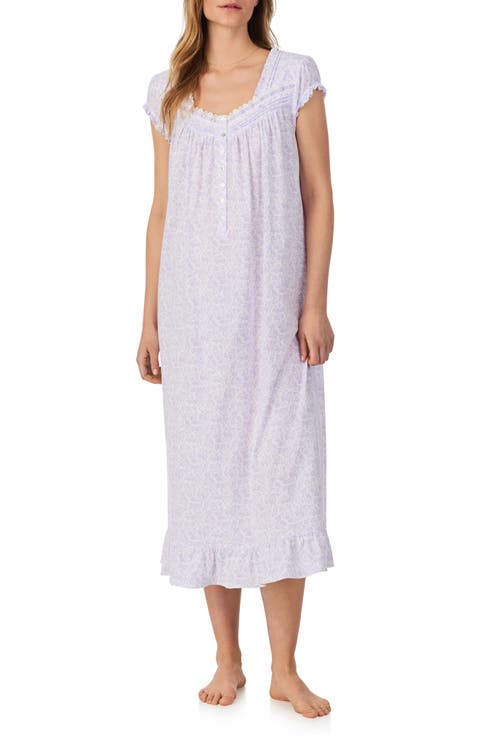 Cap Sleeve Cotton Jersey Nightgown