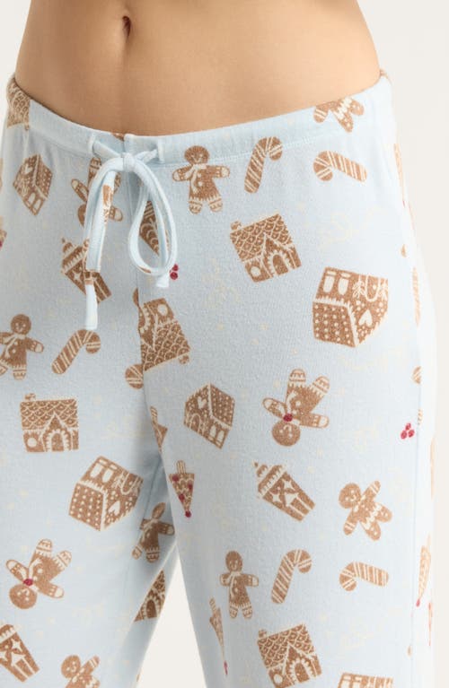 Nordstrom Brushed Hacci Pajamas In Blue