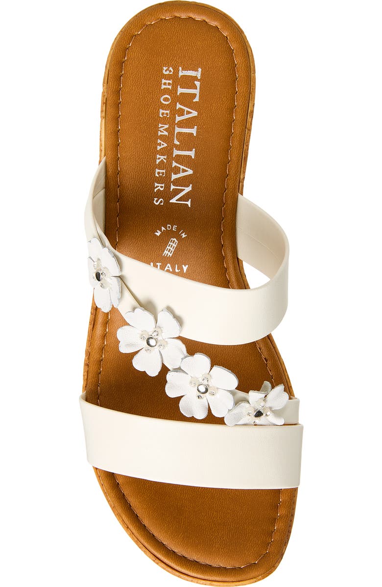 ITALIAN SHOEMAKERS Niva Wedge Sandal, Alternate, color, White