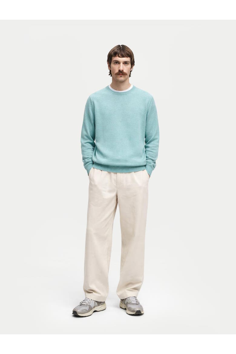 Essential Crewneck Cashmere Sweater, Alternate, color, blue haze