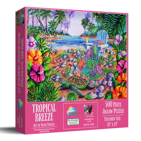 Tropical Breeze 500 piece Jigsaw Puzzle for Adults