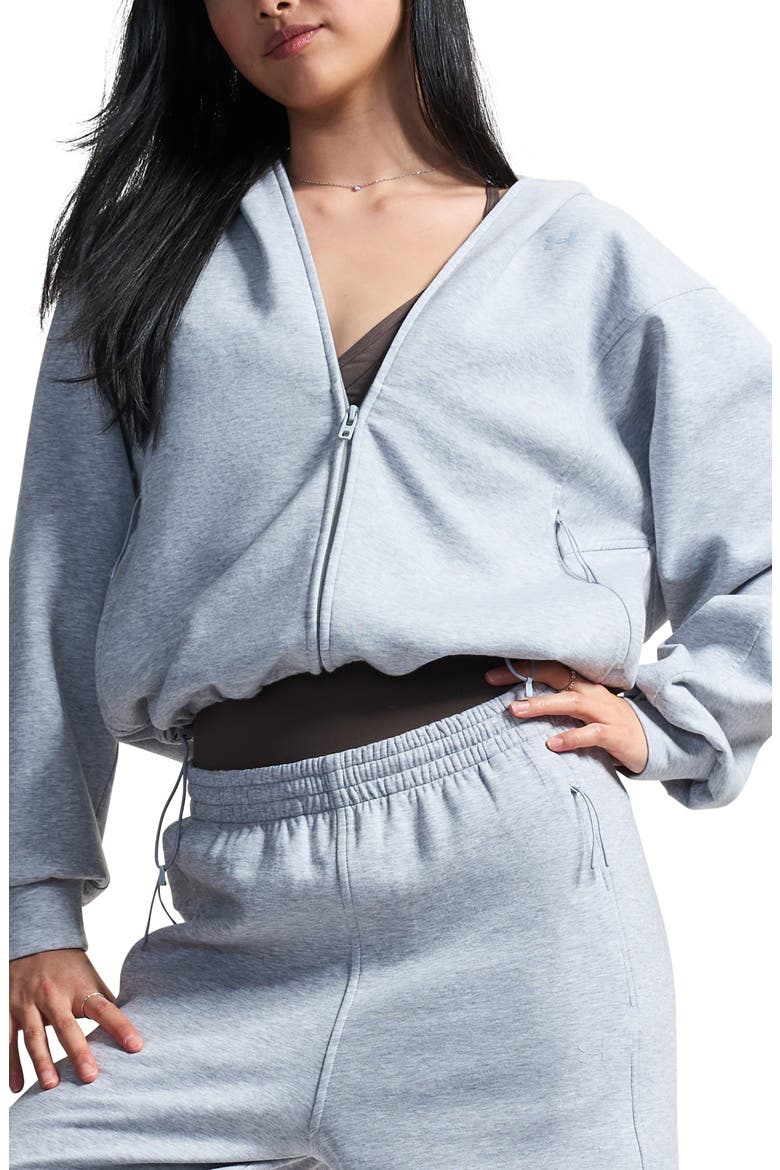 Unstoppable Fleece Full Zip Hoodie, Main, color, GRAY LIGHT HEATHER