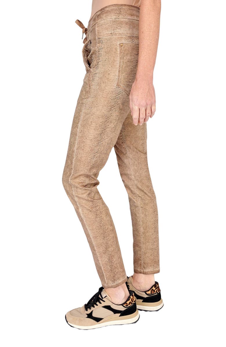 Alembika Serpent print slim-fit stretch jeans, Alternate, color, 