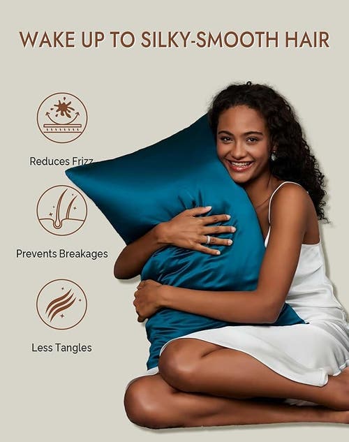 Silksilky 22momme 100% Mulberry Silk Envelope Pillowcase In Blue