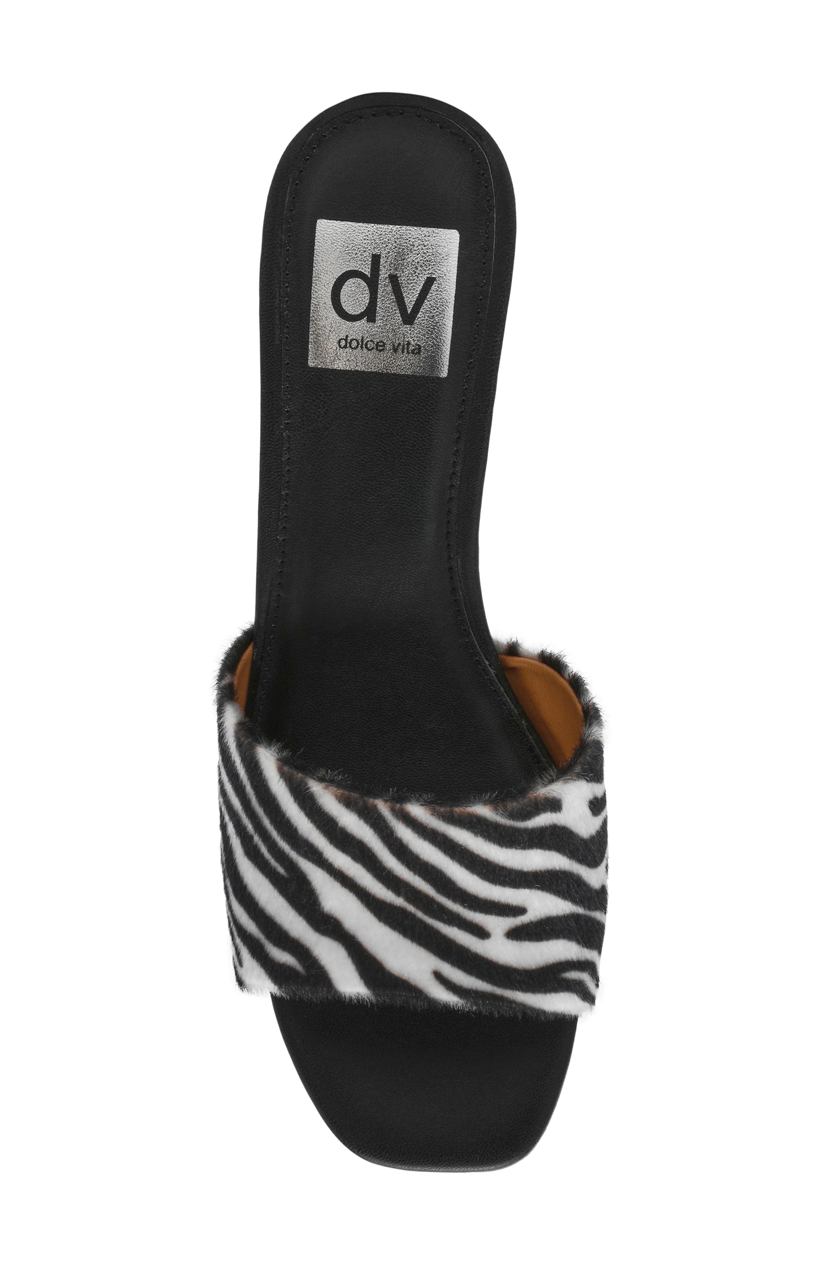 DV by Dolce Vita Brendah Slide Sandal, Alternate, color, Zebra