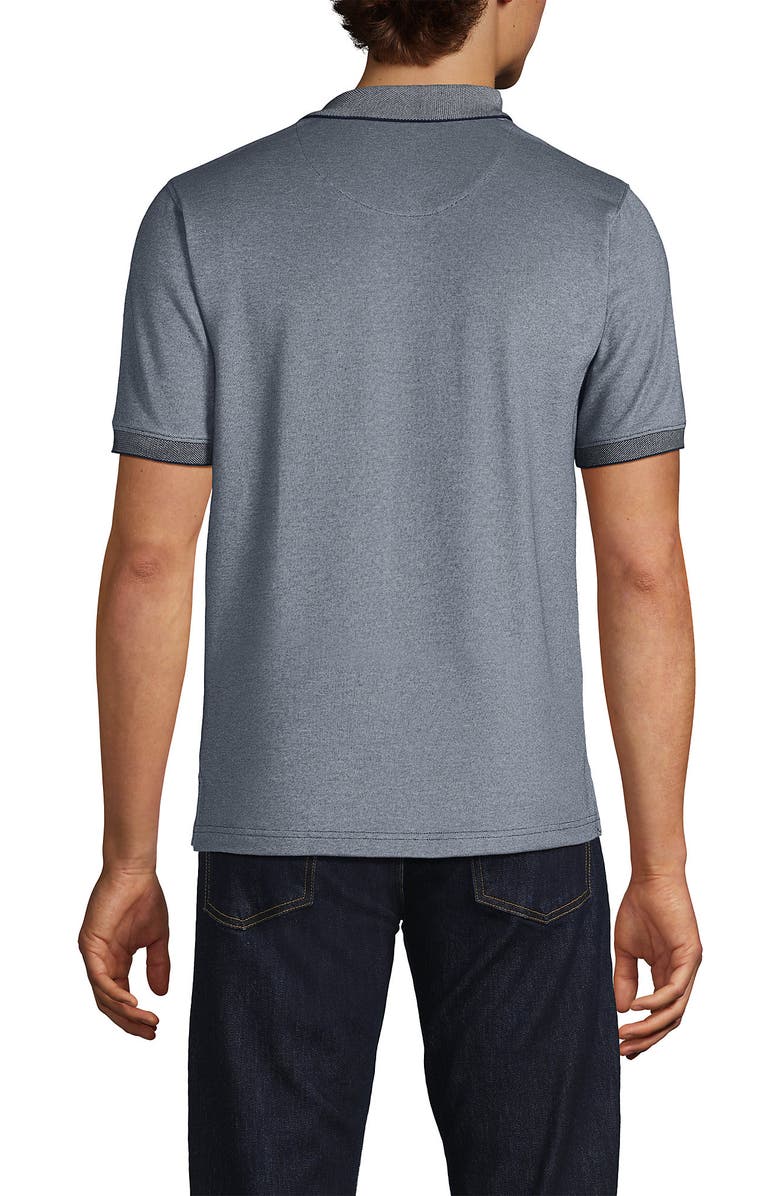 Lands' End Short Sleeve Travel Kit Polo, Alternate, color, Steel Gray Birdseye