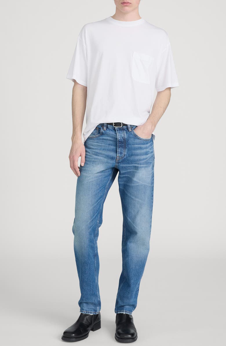 FRAME Relaxed Pima Cotton Pocket T-Shirt, Alternate, color, White