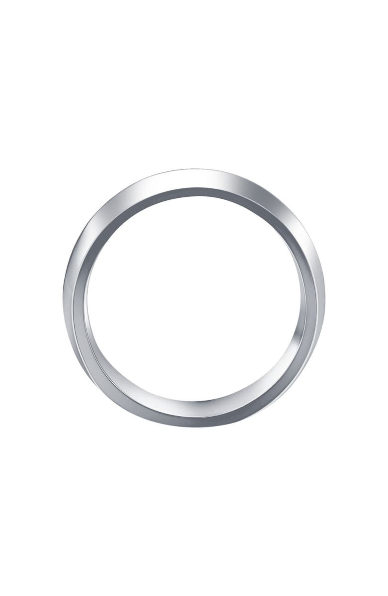 Bliss Diamond Men's Polished Tungsten & Gold Plated Two Tone 6mm Ring Wedding Band, Alternate, color, 