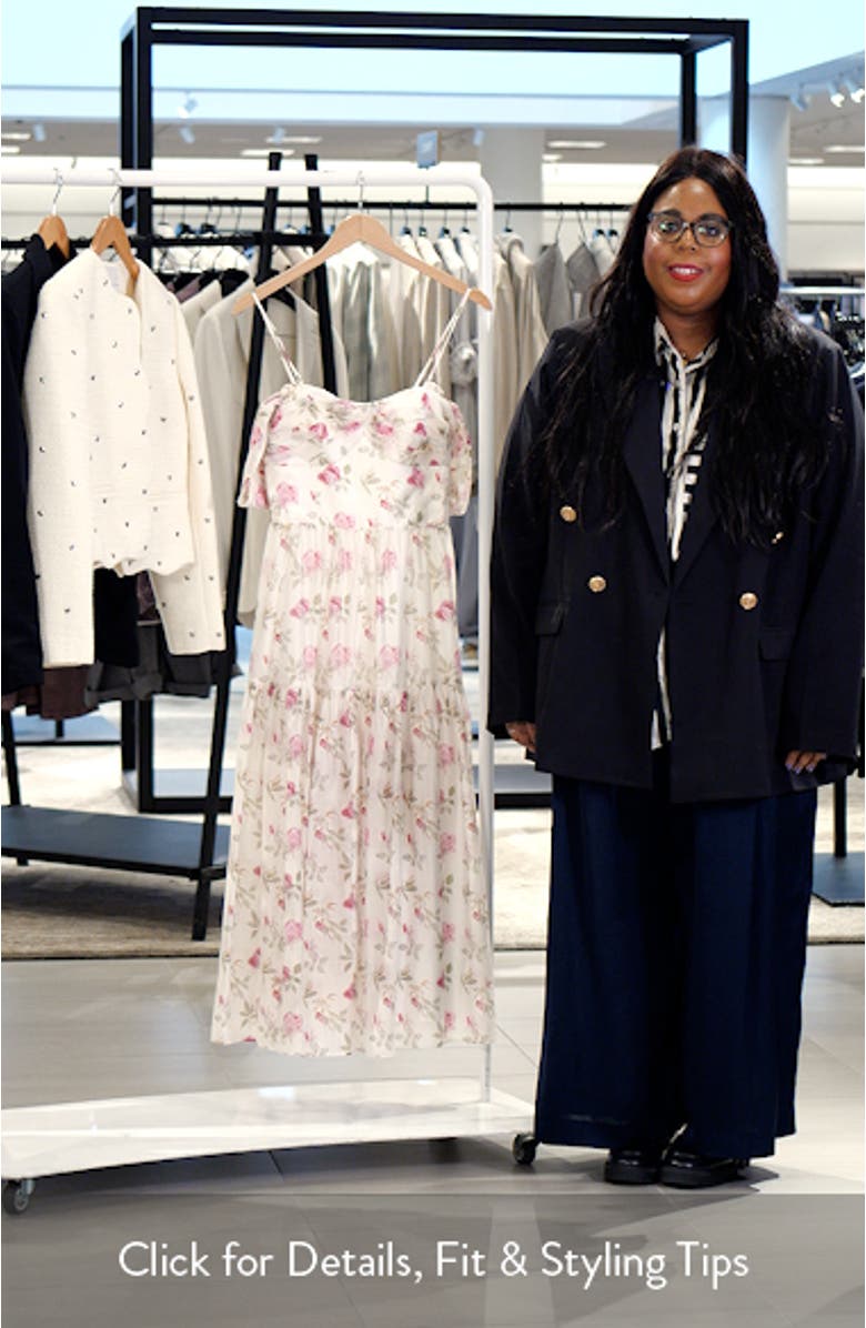 Catarina Floral Cold Shoulder Dress, sales video thumbnail