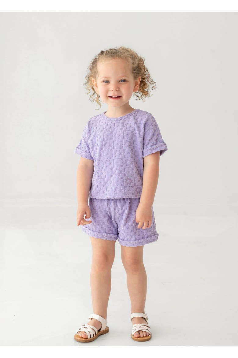 Veronica Short Sleeve Two Piece Set, Alternate, color, Purple