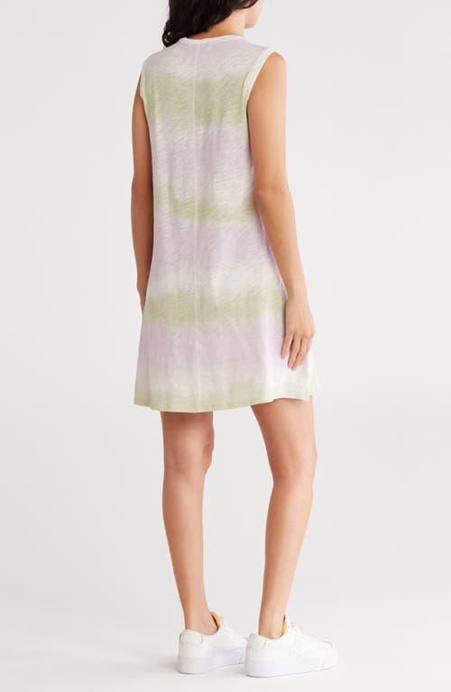 Atm Anthony Thomas Melillo Ombré Cotton Slub Jersey Sleeveless Minidress In Multi