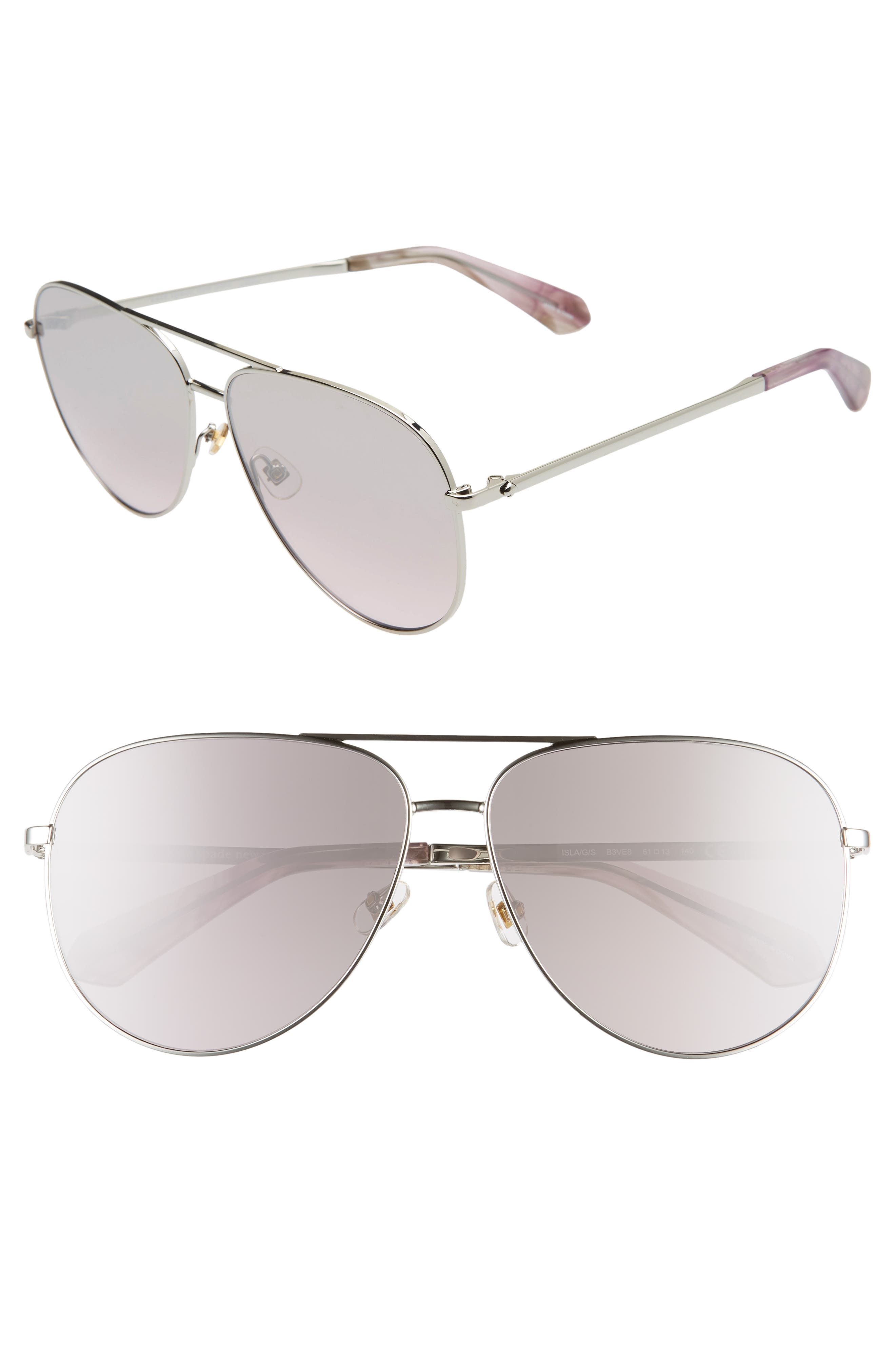 Kate Spade New York isla 61mm aviator sunglasses
