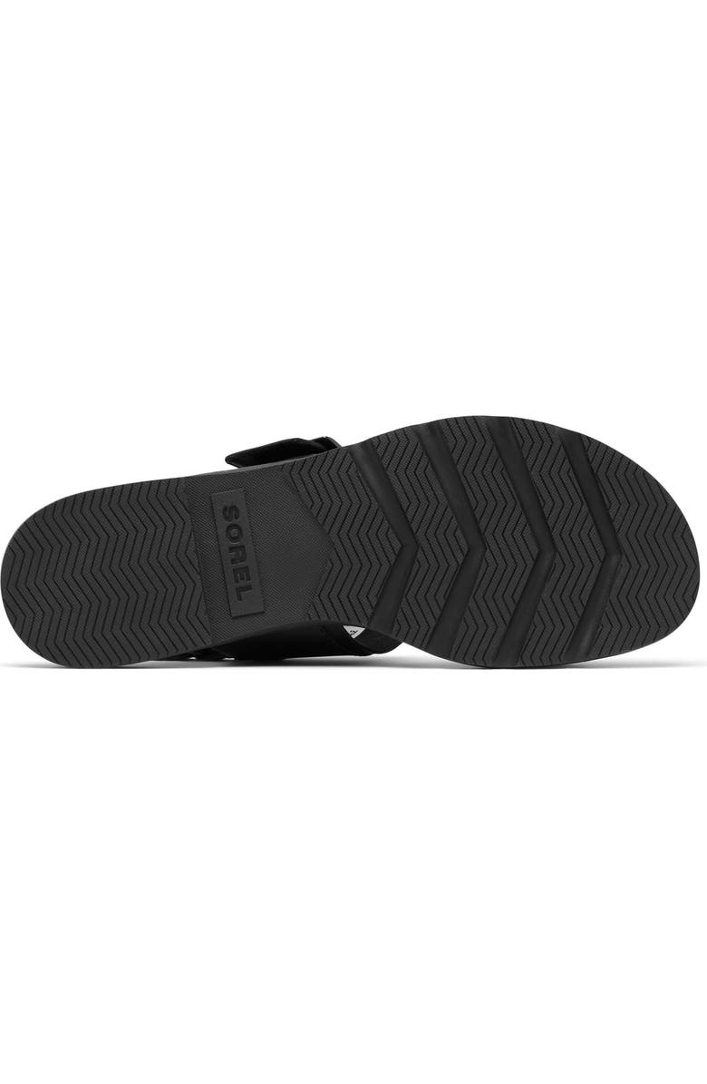 SOREL Ella III Slingback Sandal, Alternate, color, Black/ Metallic