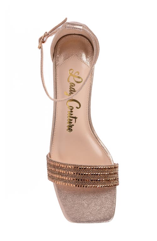 Lady Couture Doris Ankle Strap Sandal In Animal Print
