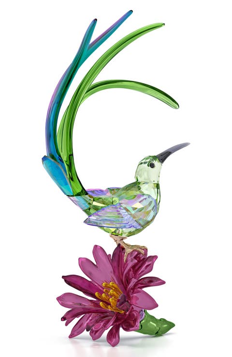 Idyllia Sugarbird & Cactus Crystal Figurine