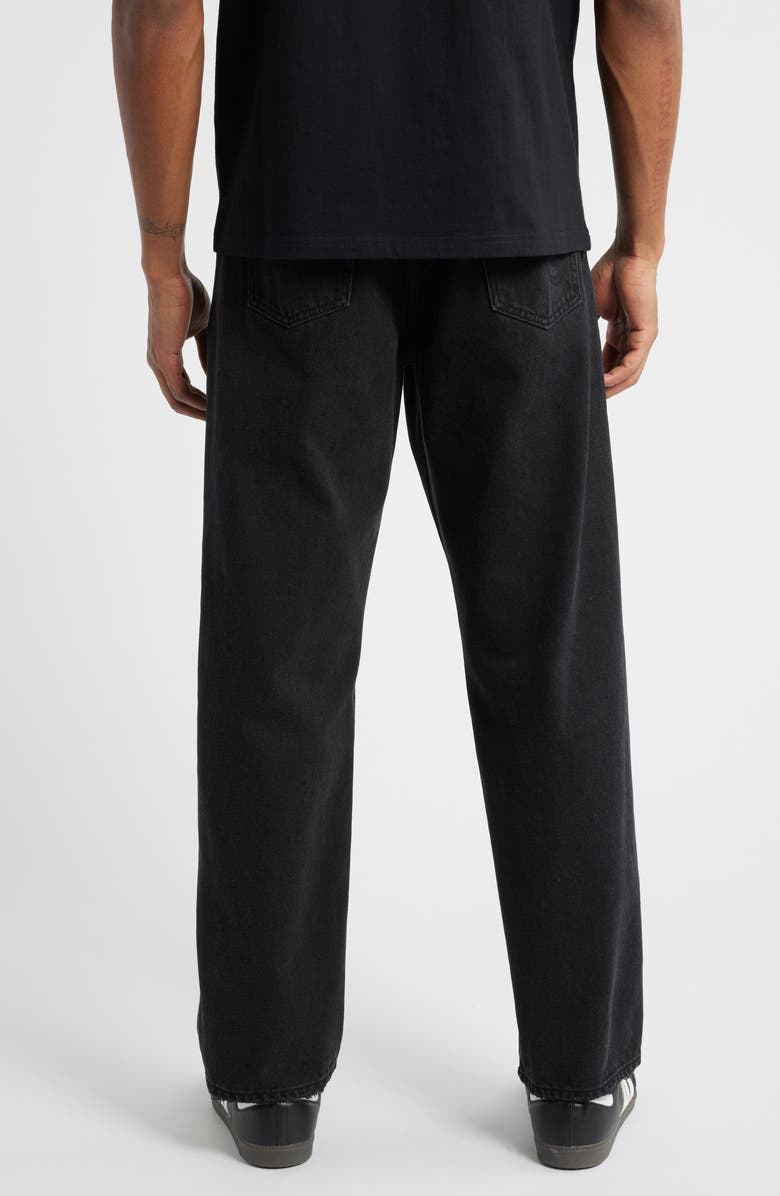 ICECREAM Vanilla Fit Black Cherry Running Dog Appliqué Jeans, Alternate, color, Black Caramel