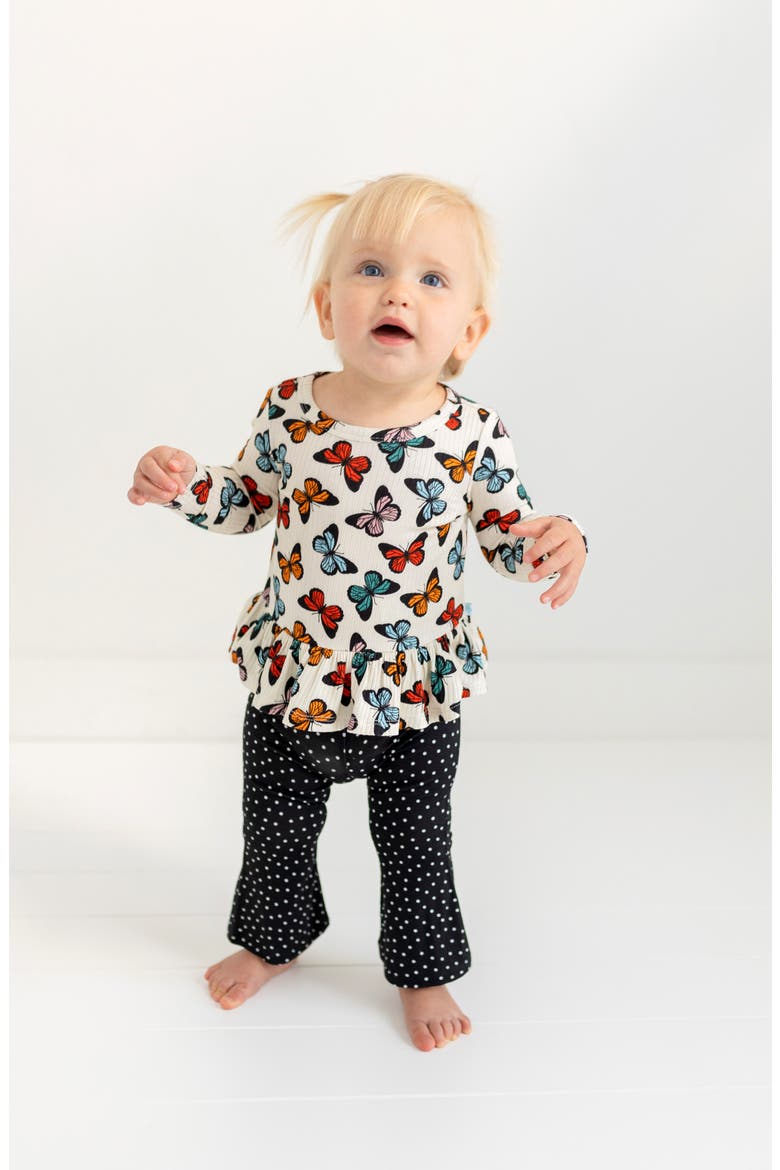 Kids' Liarisa Long Sleeve Top & Flare Pants Set, Alternate, color, OPEN BEIGE