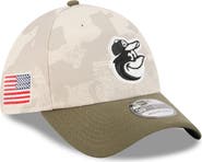 New Era Men's New Era Light Beige/Olive Baltimore Orioles 2025 Armed Forces Day 39THIRTY Flex Hat
