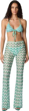 Missoni Flared Trousers In Floral-pattern Viscose