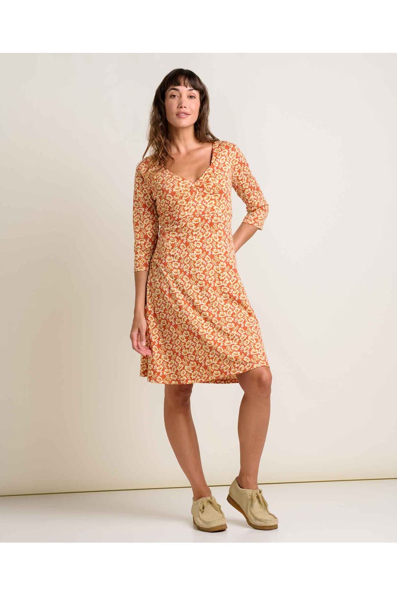 Rosalinda Dress, Alternate, color, Gourd Ikat Print