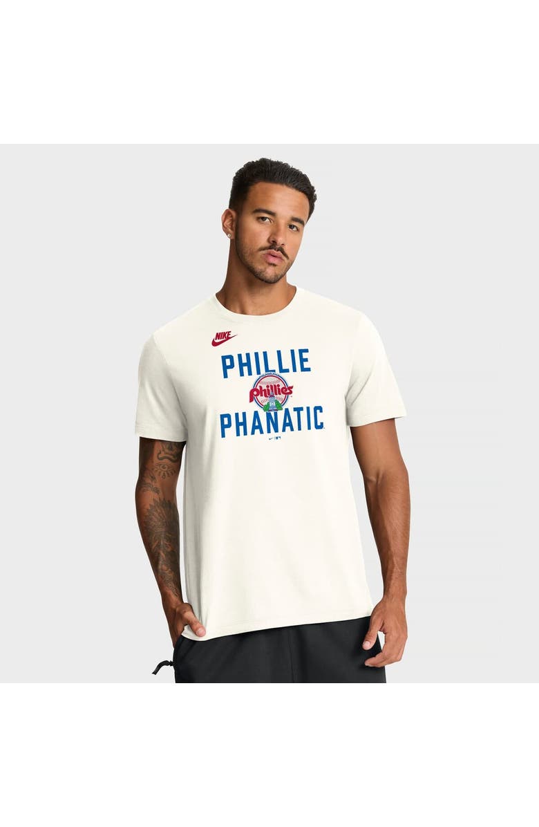 Nike Men's Nike Cream Philadelphia Phillies Cooperstown Collection ‘70s Inspired T-Shirt, Main, color, Cream