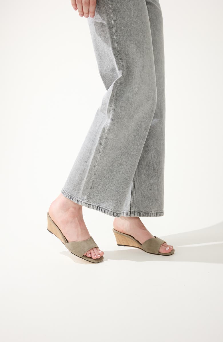 Yosi Samra Jada Wedge Slide Sandal, Alternate, color, Taupe