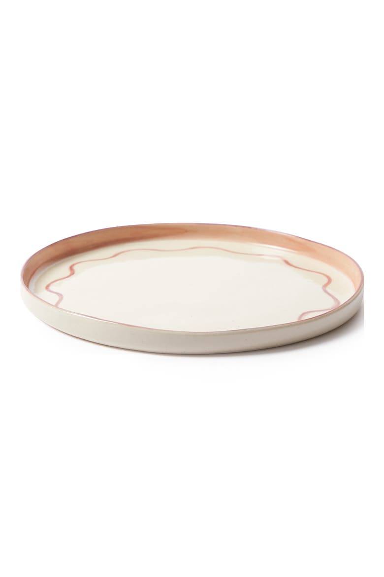 Hand Painted Salad Plate, Alternate, color, WHITE