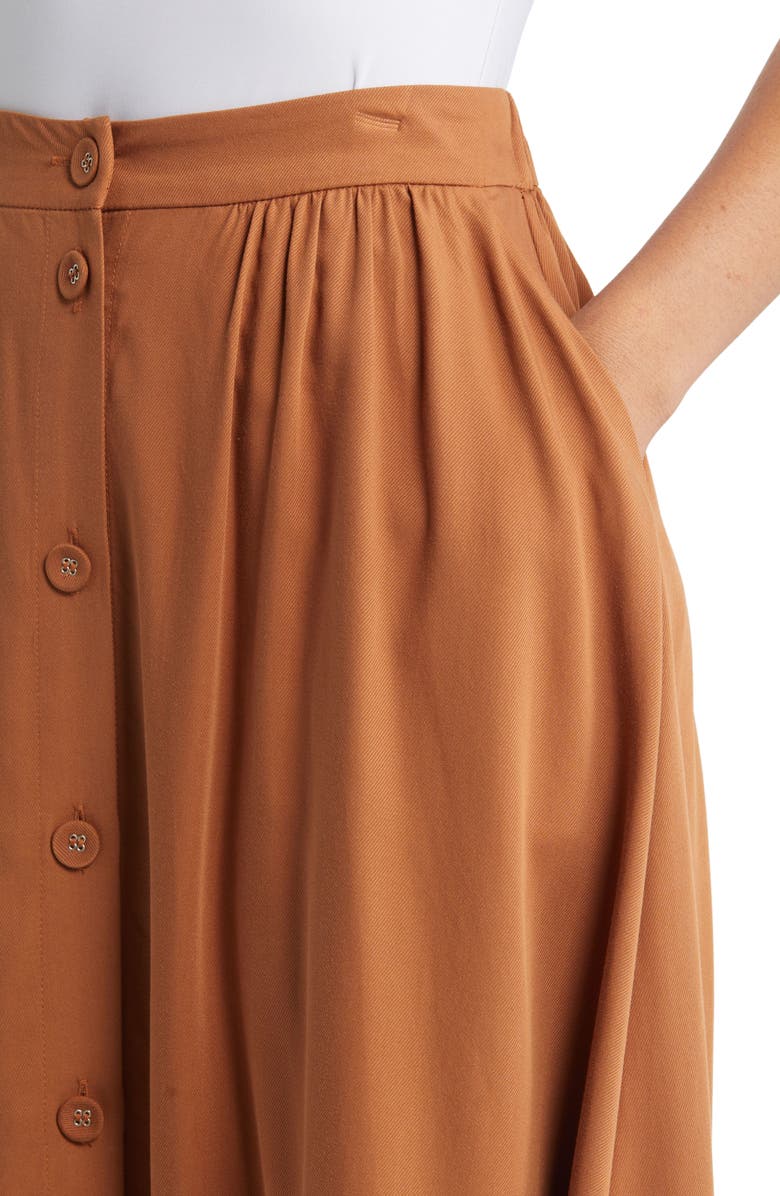 Caslon<sup>®</sup> Button Front Midi Skirt, Alternate, color, 
