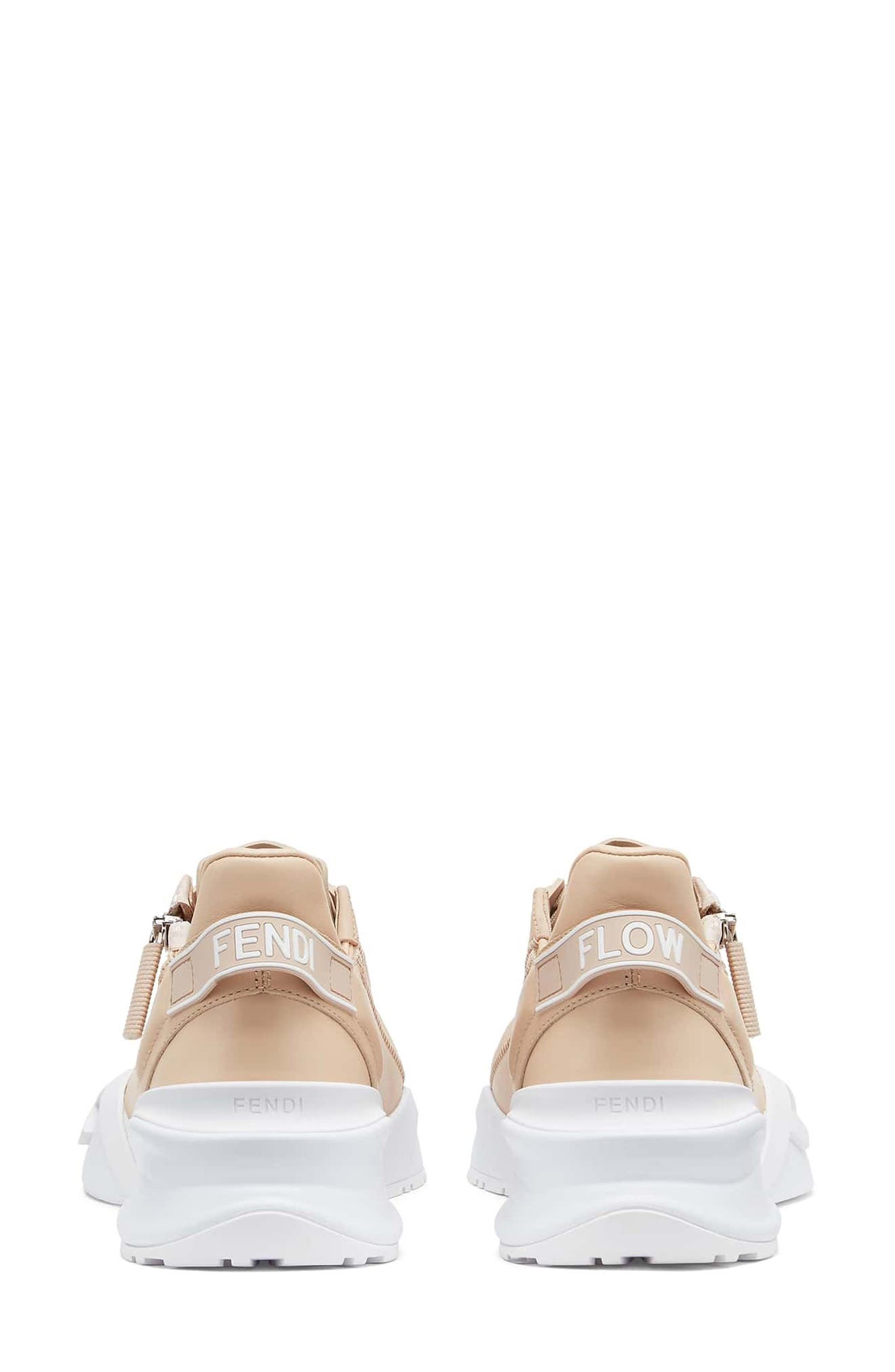 Flow Logo Low Top Sneaker, Alternate, color, POUDRE